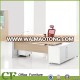 Modern Glass Top L Type Office Boss Table ISO Standard Office Furniture Director Latest Design Office Desk